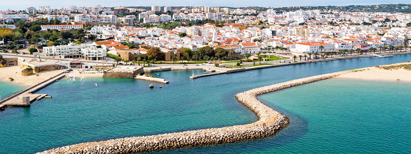 Se det flotte havneløb i Lagos, Portugal